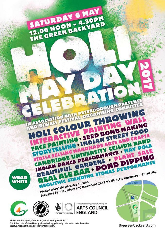 Holi May Day Celebration at The Green Backyard on Saturday 6th May